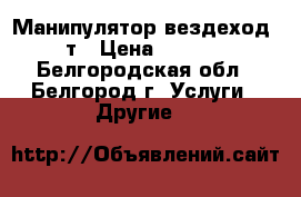 Манипулятор вездеход 7 т › Цена ­ 1 100 - Белгородская обл., Белгород г. Услуги » Другие   